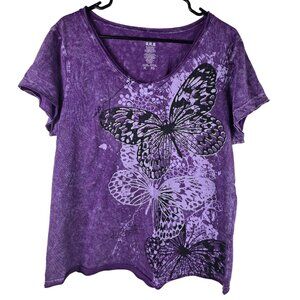 Vintage Y2K B.R.B. Butterfly Top XL Boho Fairy Cottage